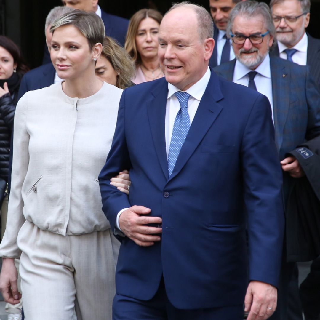 Alberto y Charlene de Mónaco recorren Florencia de la mano y se reúnen con Andrea Bocelli