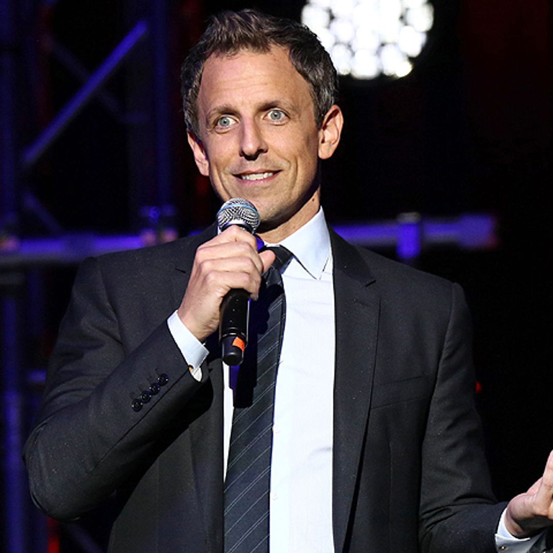 La mujer del presentador Seth Meyers da a luz a su segundo hijo en la entrada de su casa