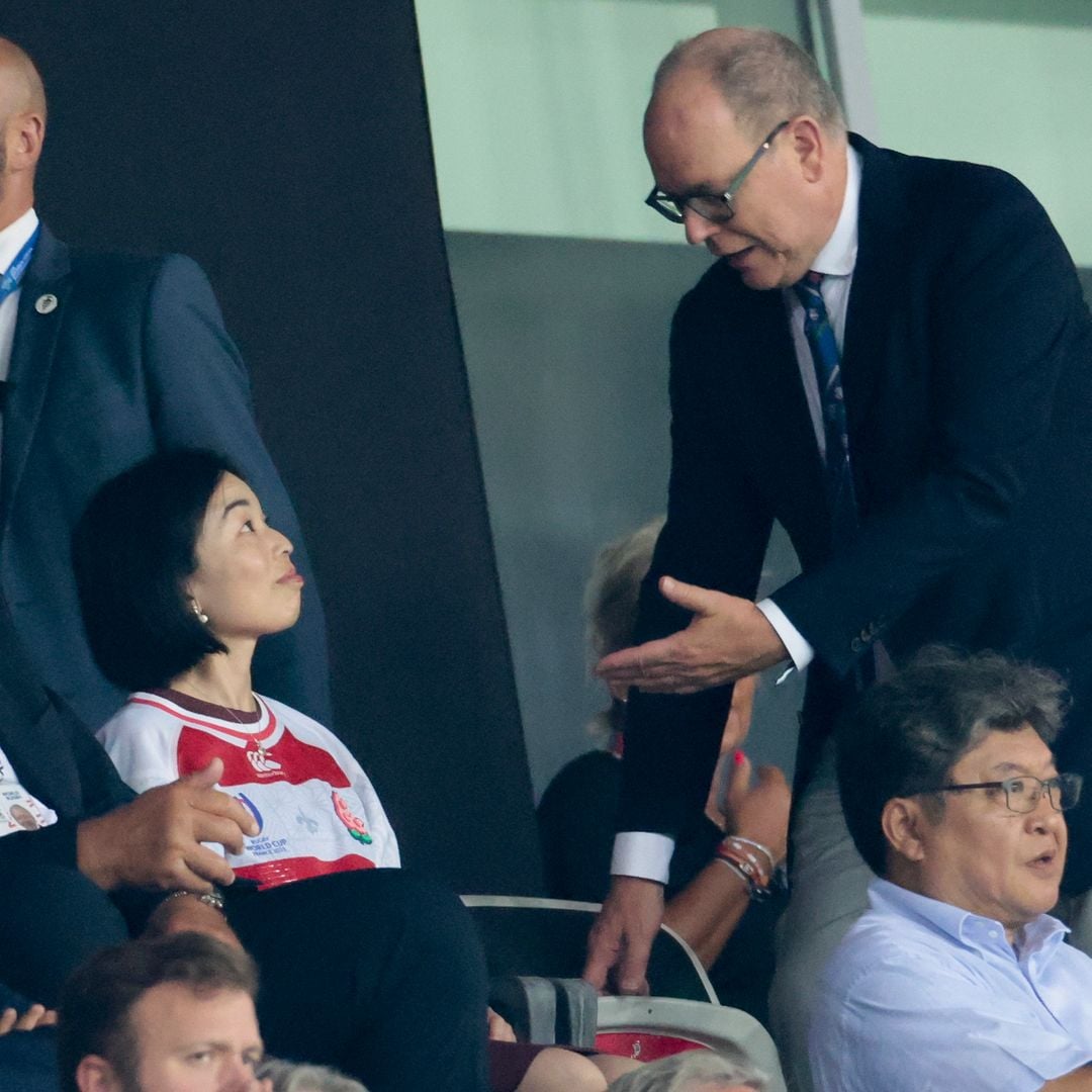 Akiko de Japón con el príncipe Alberto de Mónaco
