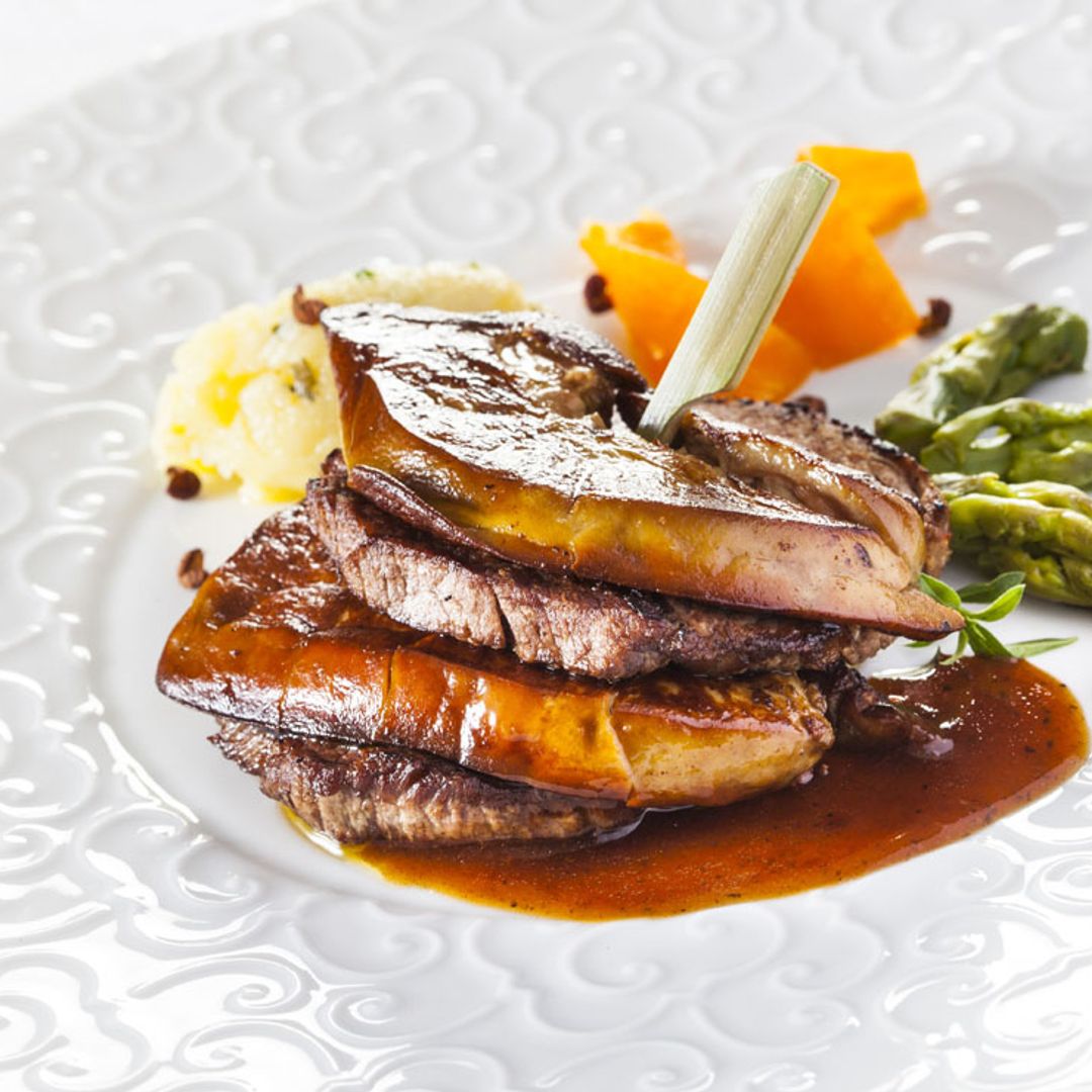 Solomillo de buey al vino de Oporto y 'foie-gras' fresco