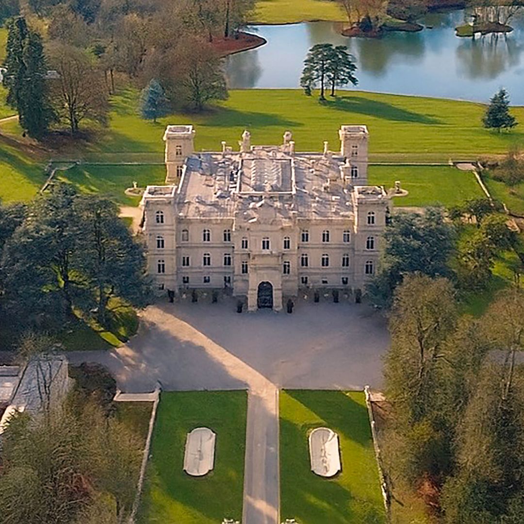 Panorámica del castillo para la ceremonia