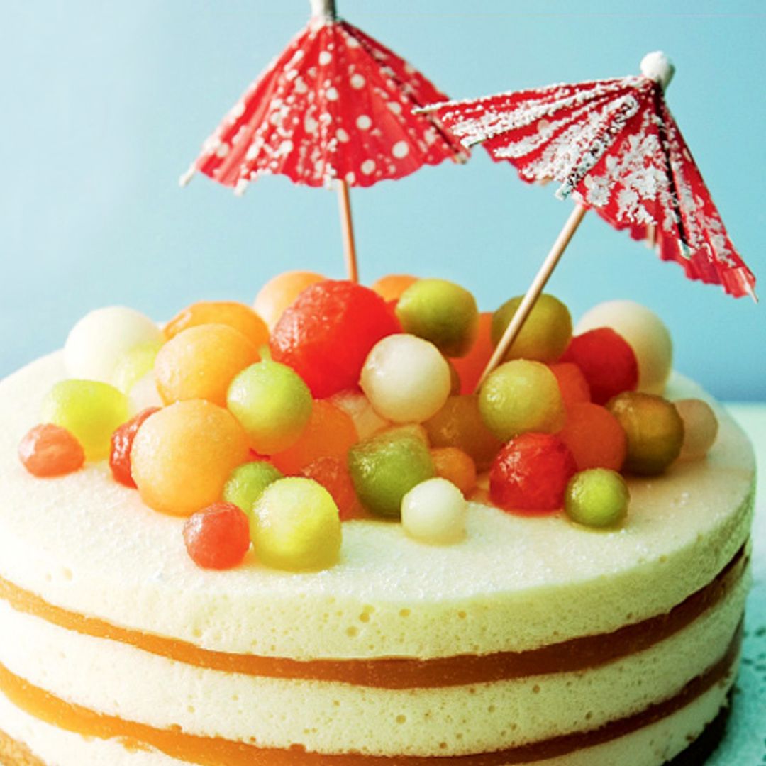 Tarta helada de melón y champán