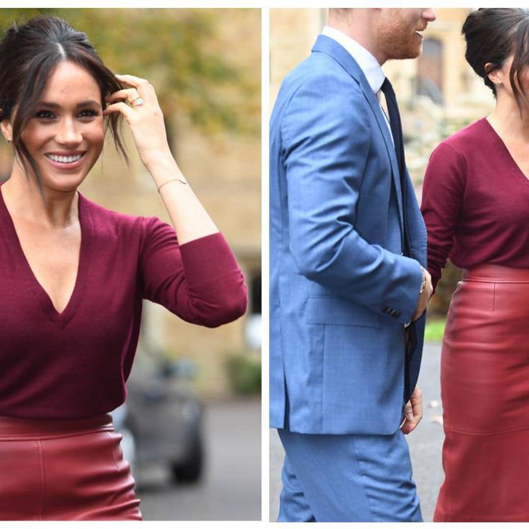 A lo Meghan Markle: 8 faldas de cuero para darle un toque chic a tus looks