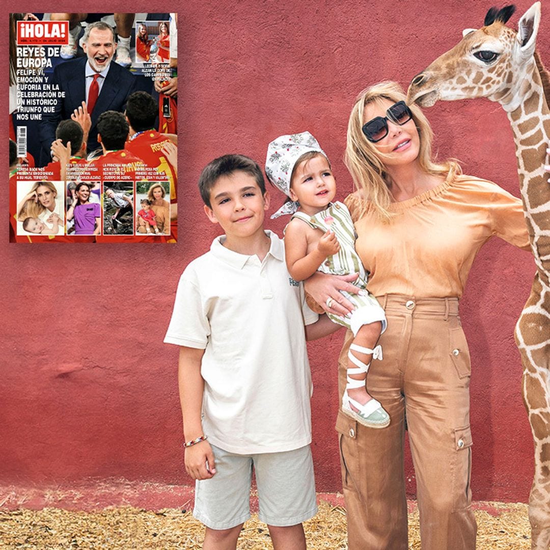 EXCLUSIVA: Norma Duval posa por primera vez con sus nietos, Izan y Valentina