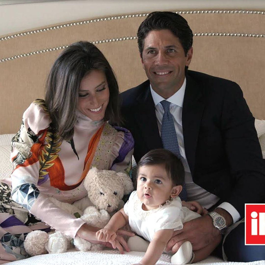 Miguel, hijo de Ana Boyer y Fernando Verdasco, un pequeño modelo posando para ¡HOLA!
