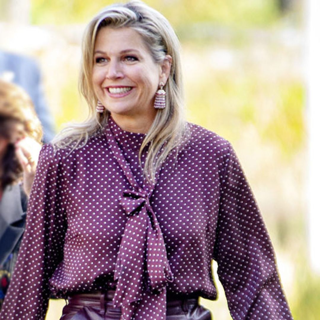 Máxima muestra por fin su estreno de Zara con un look impecable