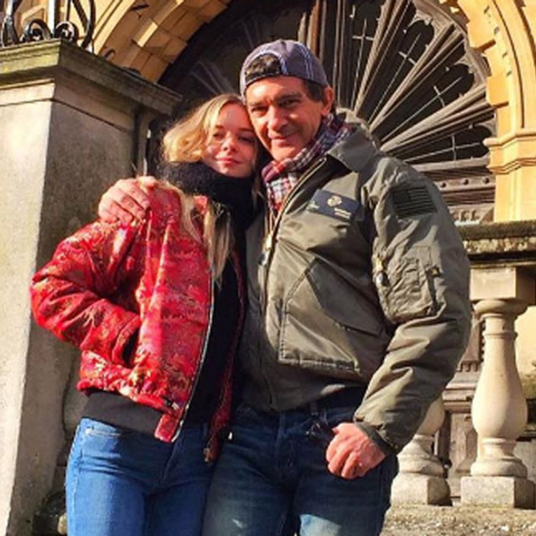 Stella del Carmen visita a su padre, Antonio Banderas, después de su paso por el hospital