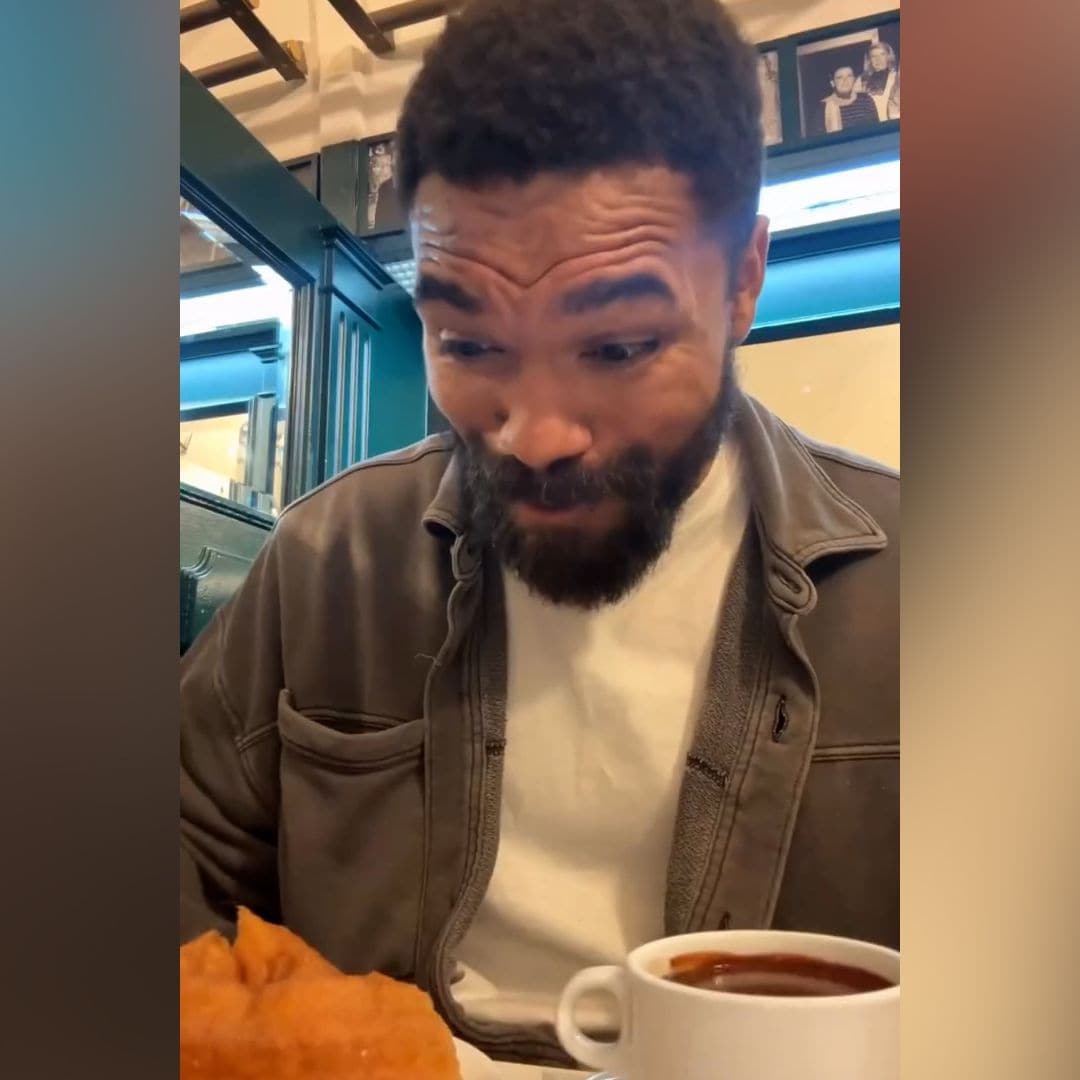 La genuina (y viral) reacción de un influencer americano probando los churros con chocolate en Madrid por primera vez