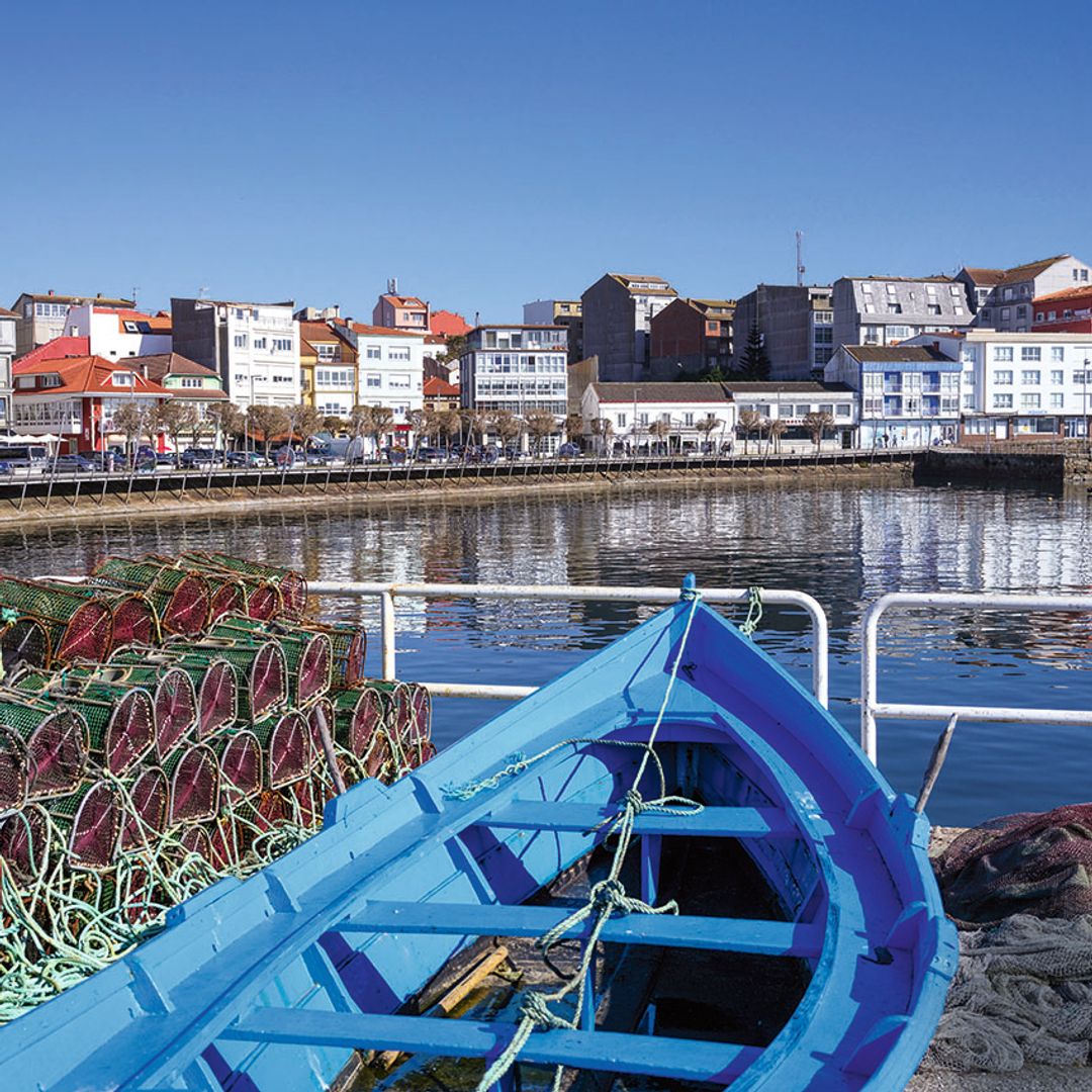 Localidad marinera de Camariñas, en la Costa Da Morte, A Coruña, en Galicia