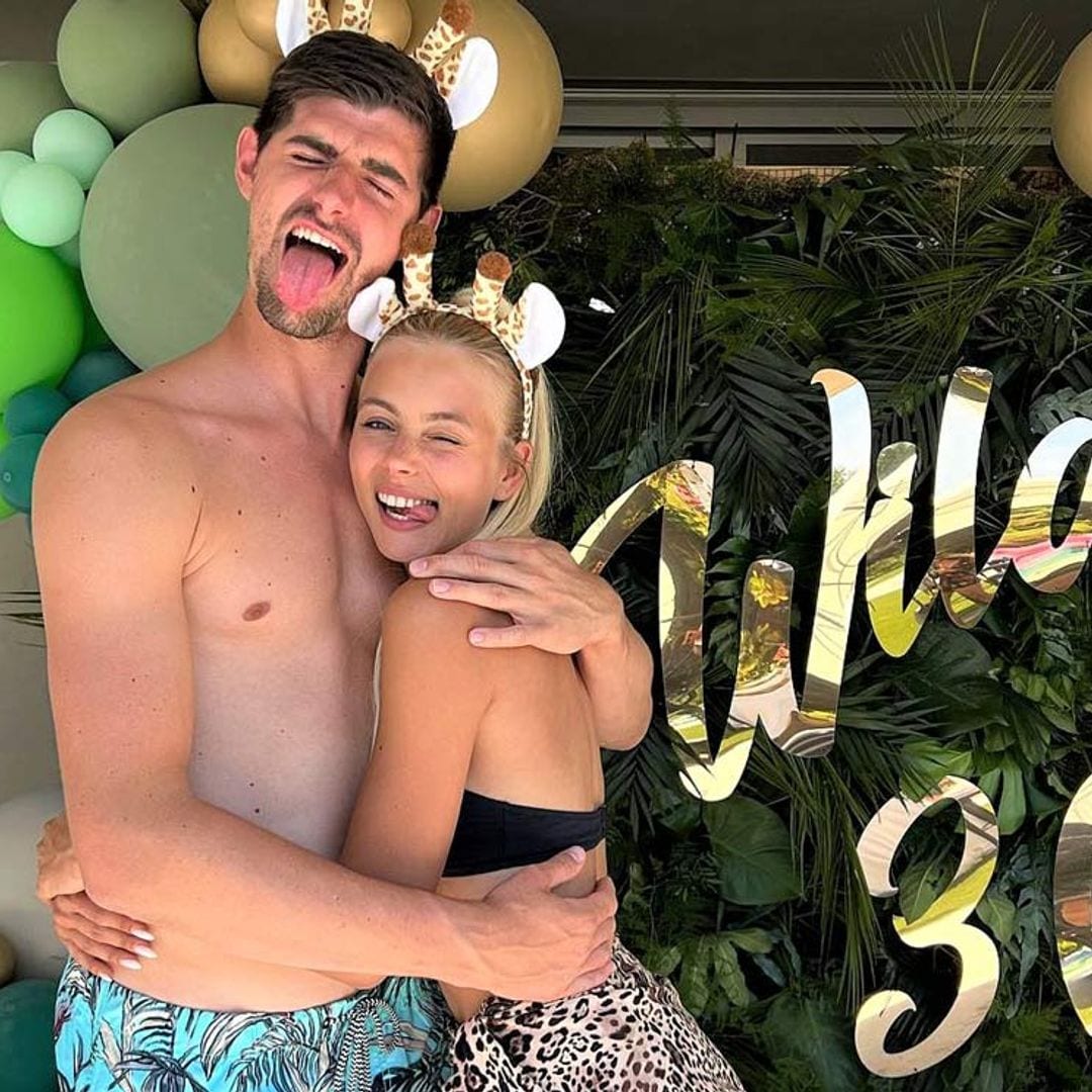 Courtois, el portero del Real Madrid, muestra su casa y su espectacular piscina en la fiesta de su 30 cumpleaños