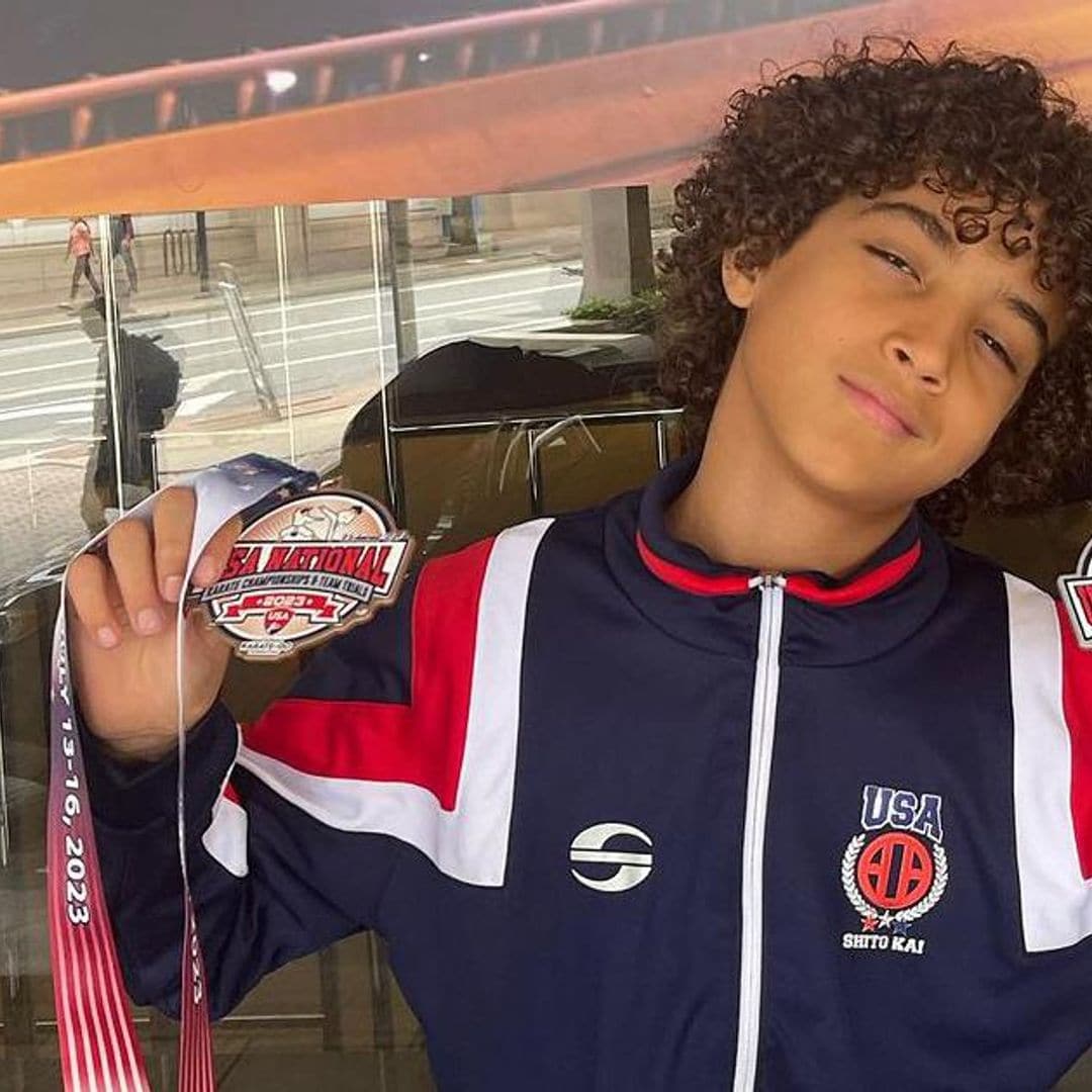 Miguel, hijo de Nacho Mendoza, se lleva a casa dos medallas en la competencia Nacional de Karate