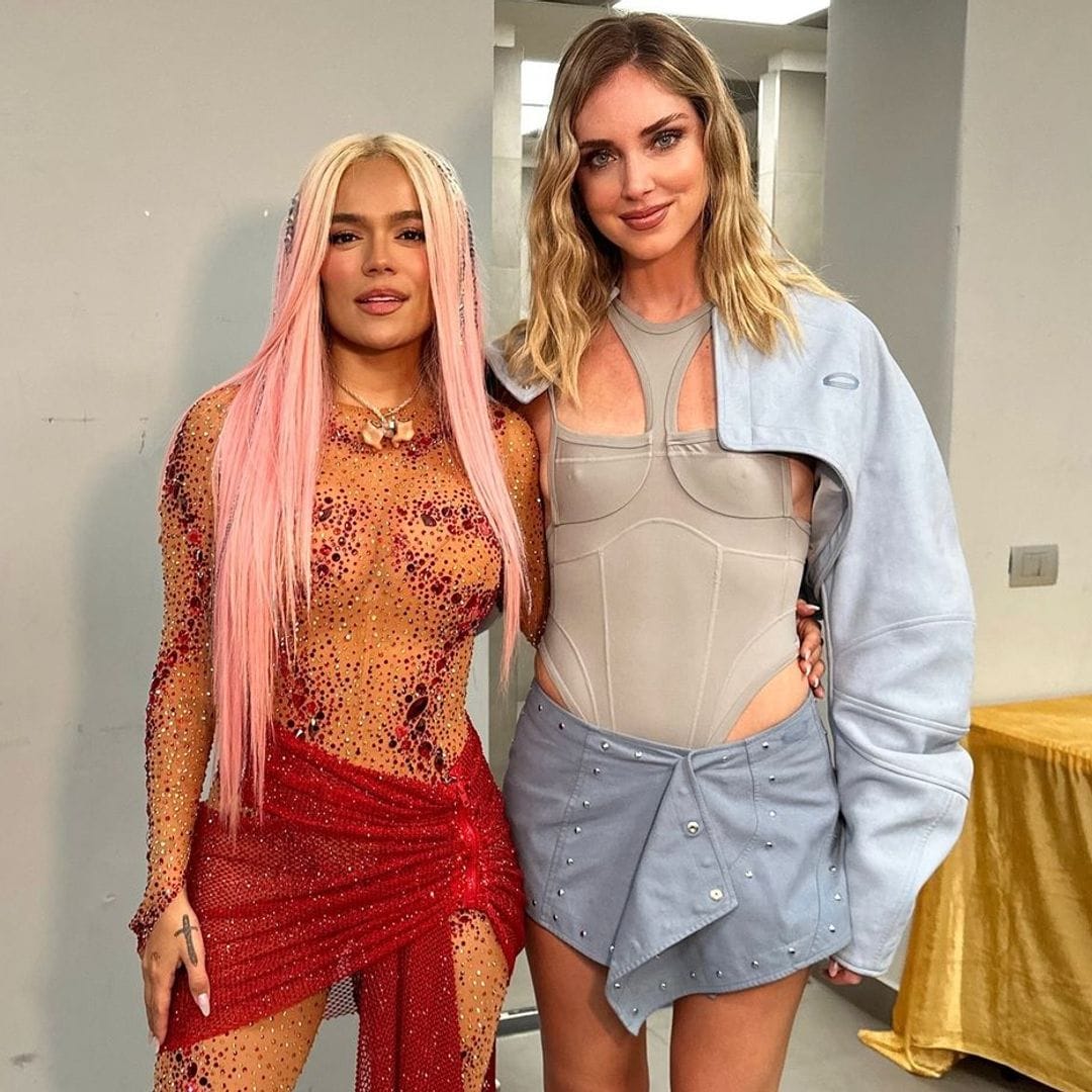Chiara Ferragni comparte su estiloso encuentro con Karol G tras  su concierto en Milán