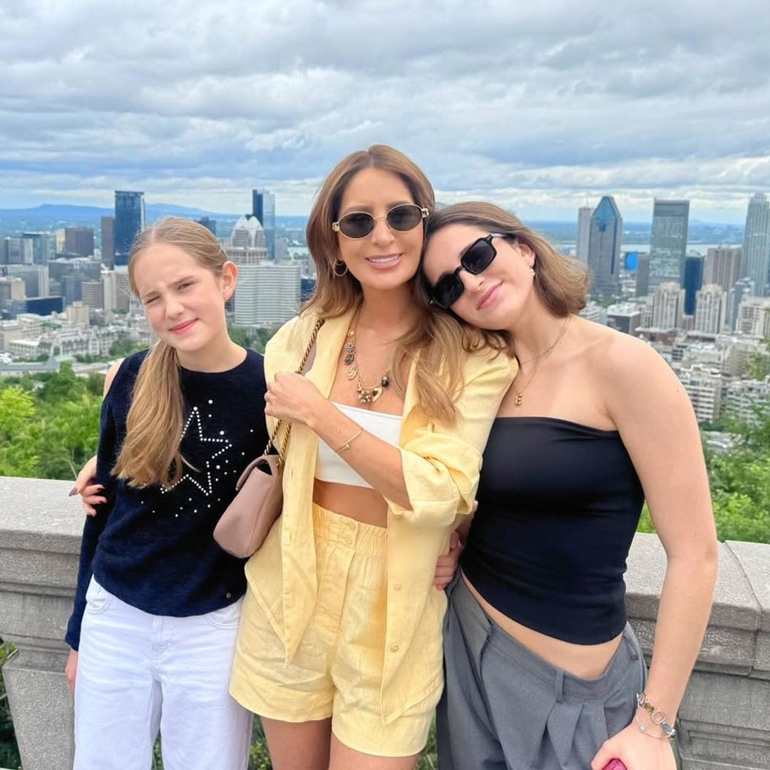 Tras su reencuentro con Gabriel Soto, Geraldine Bazán viaja con sus hijas a Montreal