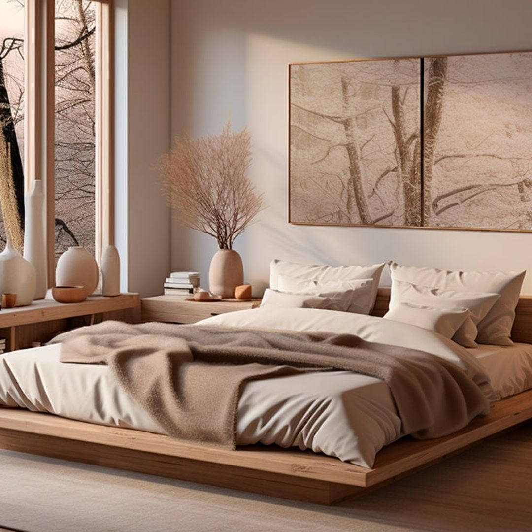Dormitorios de inspiración japandi: calma, diseño funcional y materiales que conectan con la naturaleza