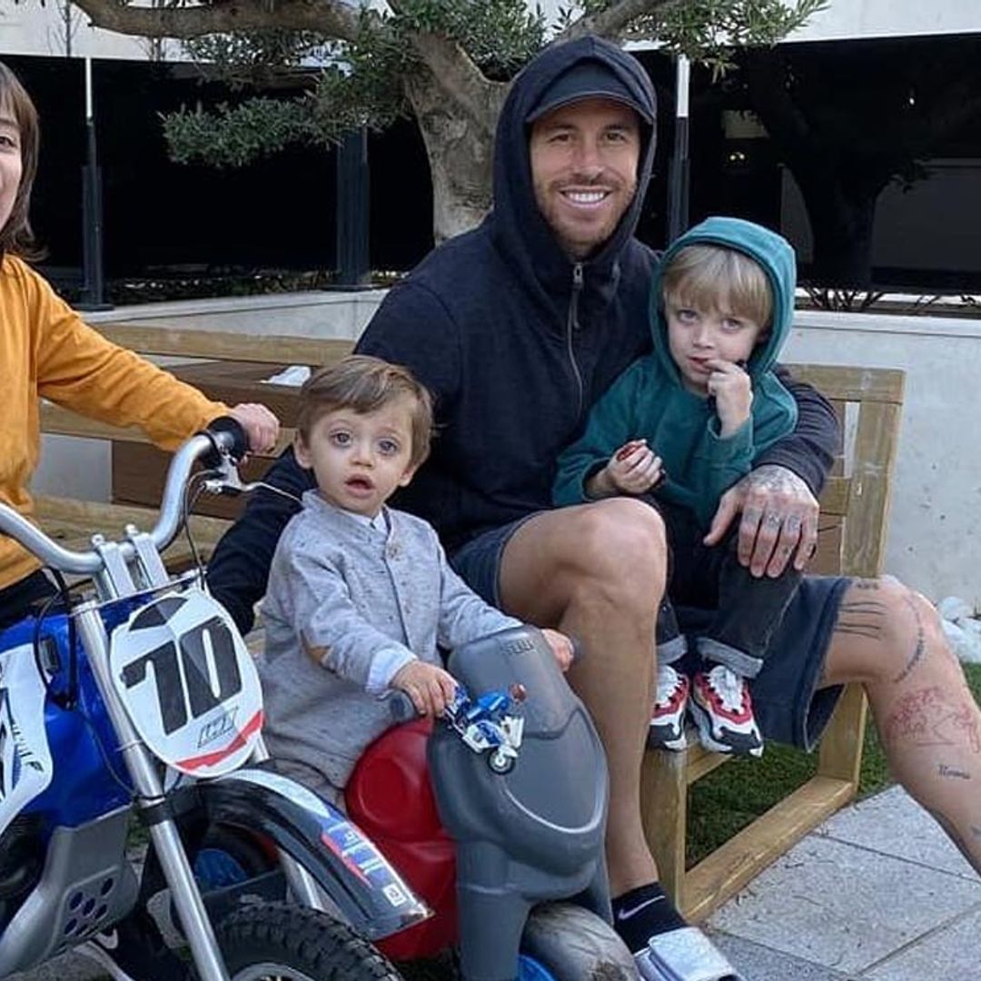 La divertida tarde de juegos de Sergio Ramos con sus hijos: 'Los problemas crecen'