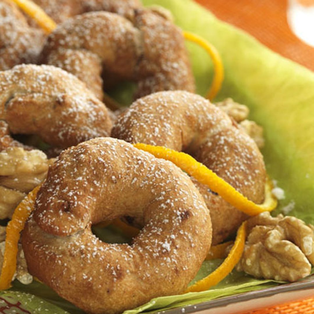 Rosquillas de naranja y nueces
