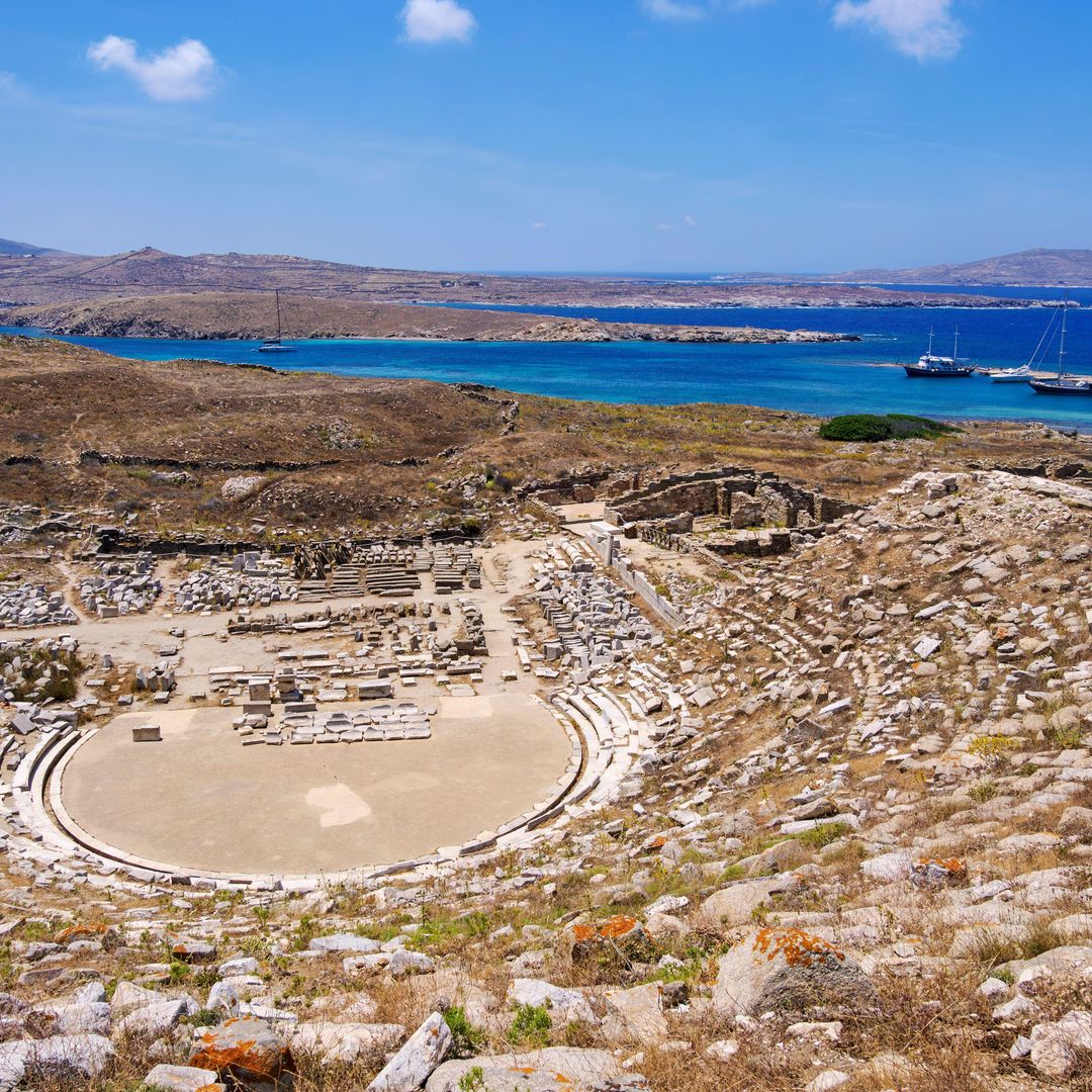 Teatro de la isla griega de Delos, Patrimonio de la Humanidad