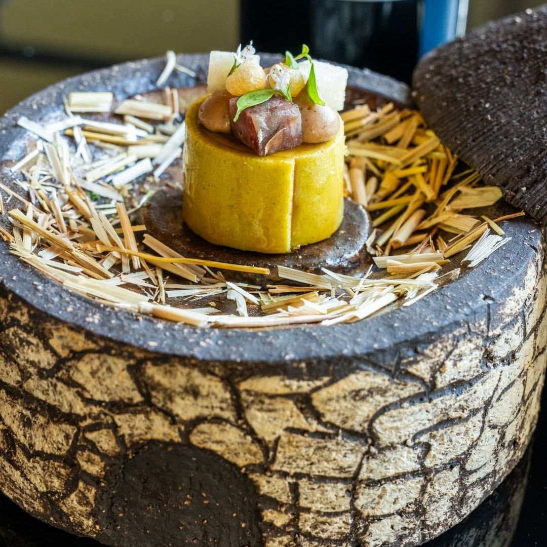 Mueso de Tena, tapa ganadora en el Concurso de Tapas 10, restaurante Lavidán, Tramacastilla de Tena, Huesca