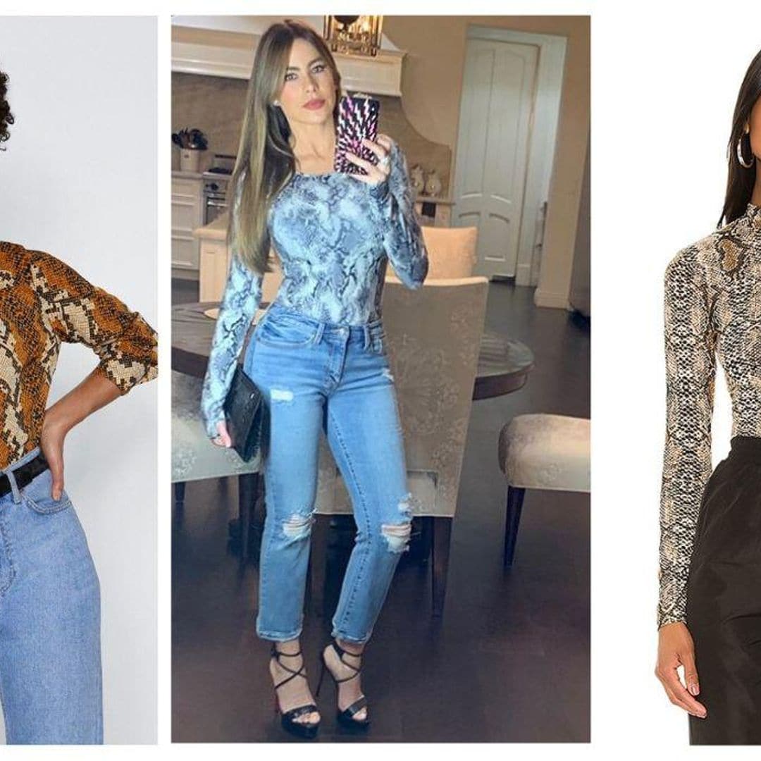 Python print, el acompañante perfecto para tus jeans ¡así lo lleva Sofía Vergara!