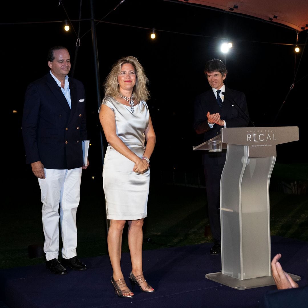 Maximiliano durante la cita solidaria, que fue presentada por Michi Primo de Rivera