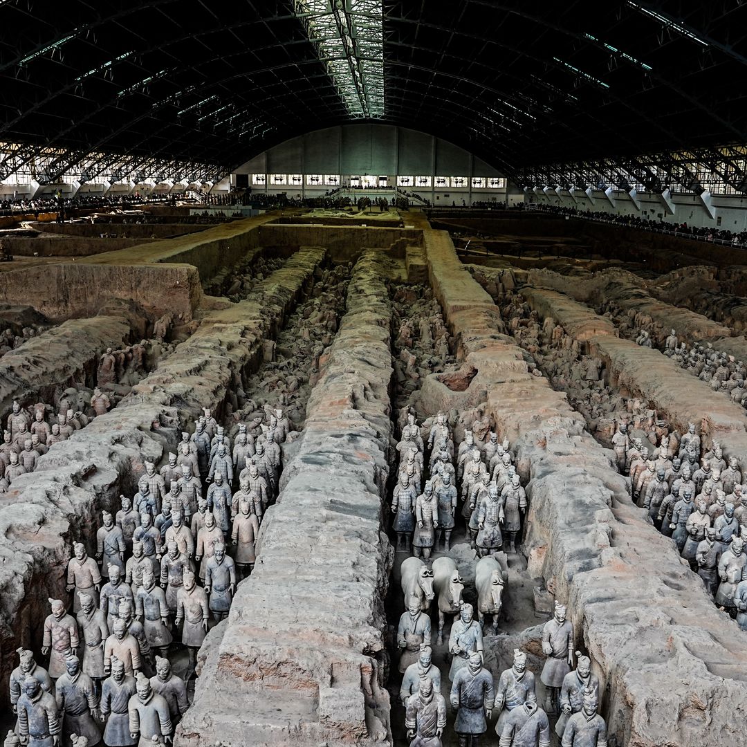 Guerreros de terracota de la ciudad de Xian, capital de la provincia de Shaanxi, China