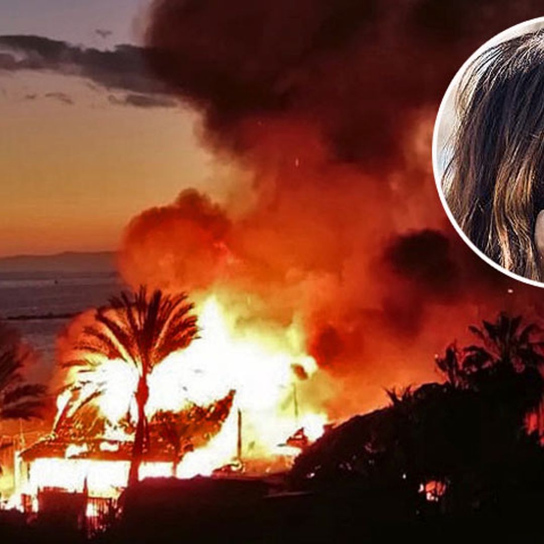Duro golpe para María Bravo: se incendia su famoso chiringuito en Marbella