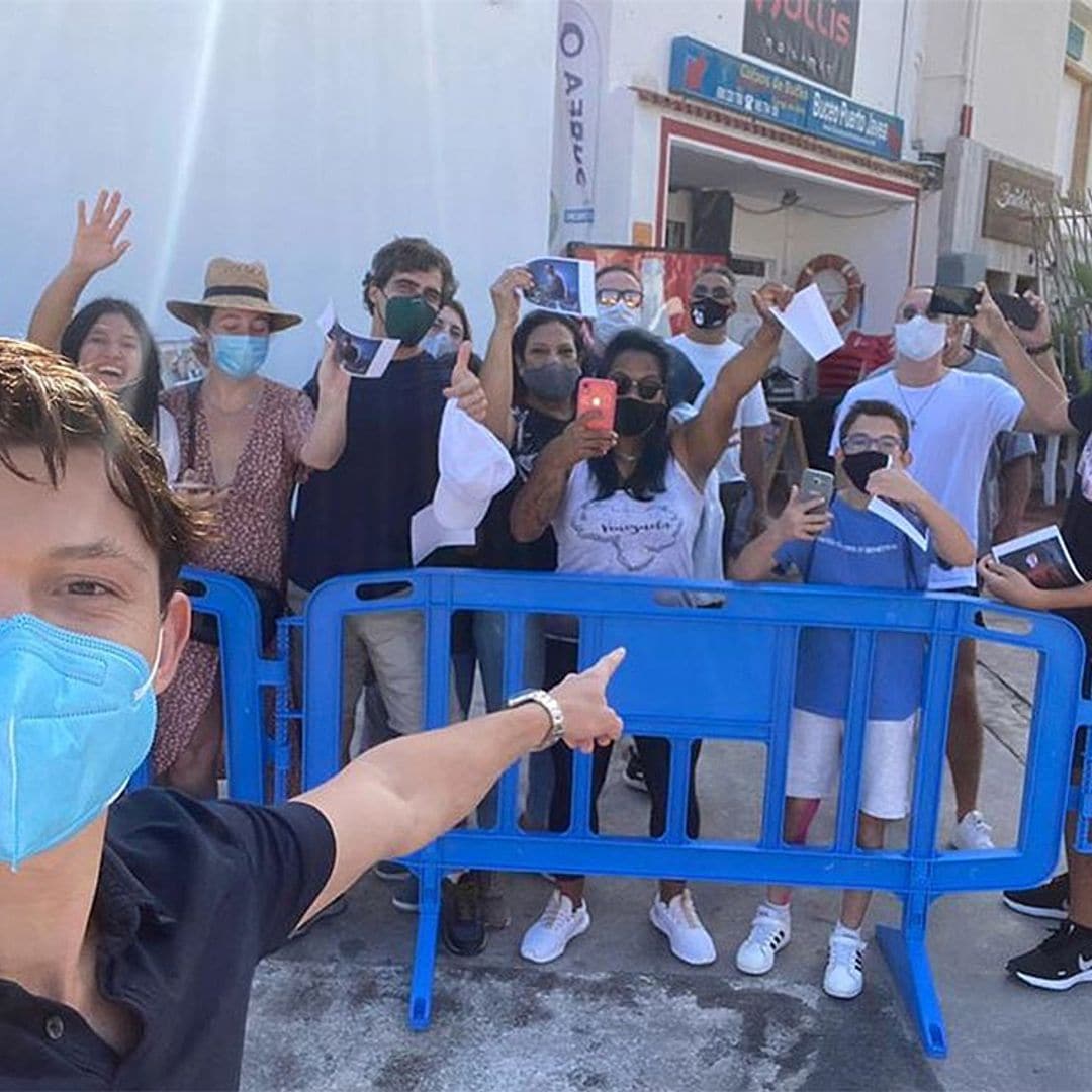 Tom Holland revoluciona Jávea (Alicante) durante el rodaje de su nueva película