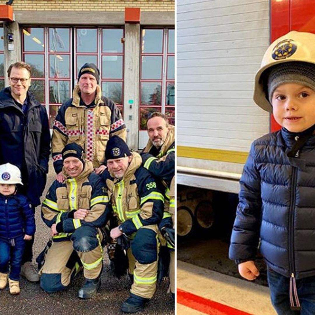 Oscar de Suecia, el bombero más lindo del reino