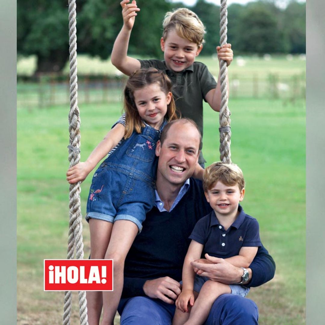 En ¡HOLA!, George, Charlotte y Louis convierten en un día inolvidable el cumpleaños del príncipe Guillermo
