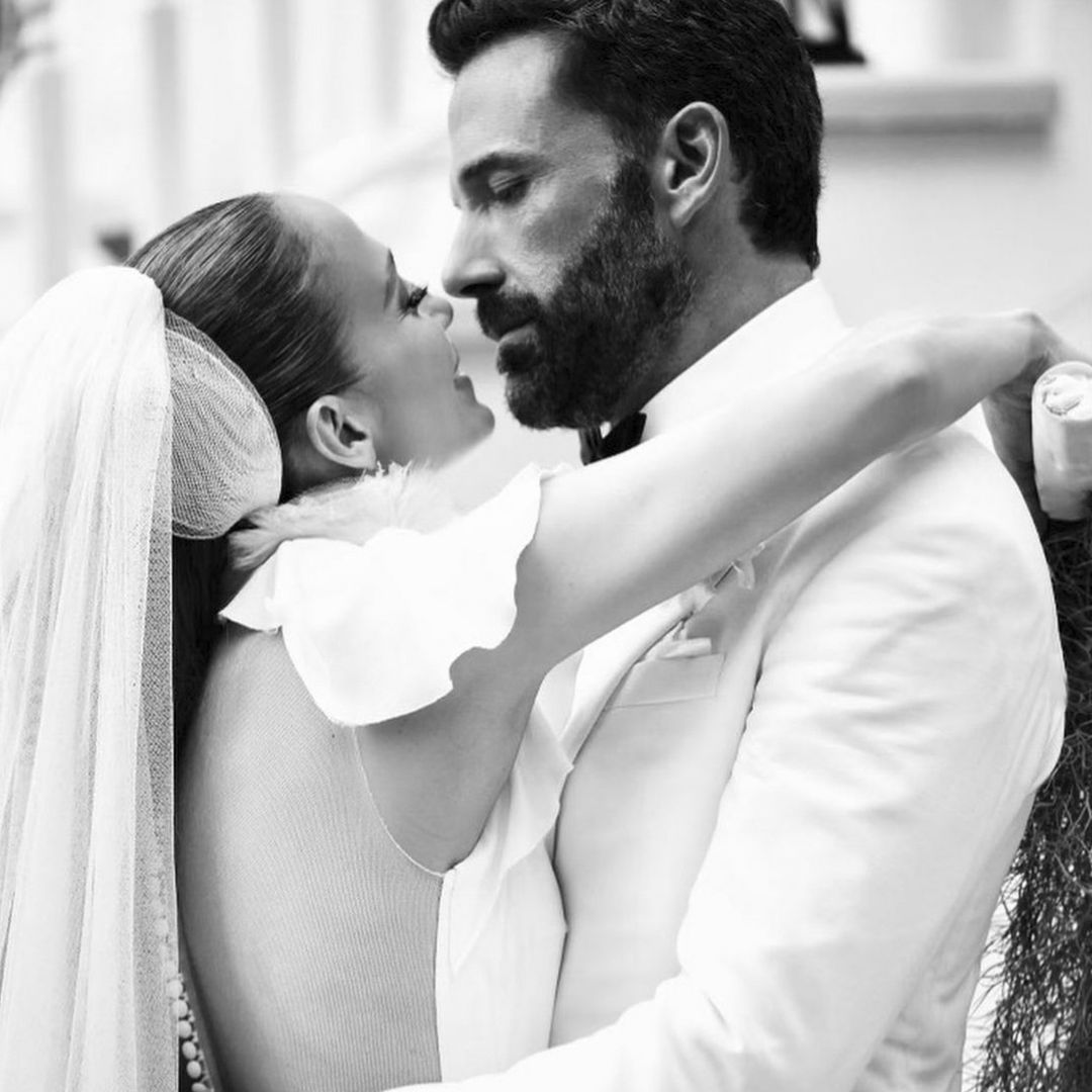 Jennifer Lopez y Ben Affleck en el día de su boda en Georgia