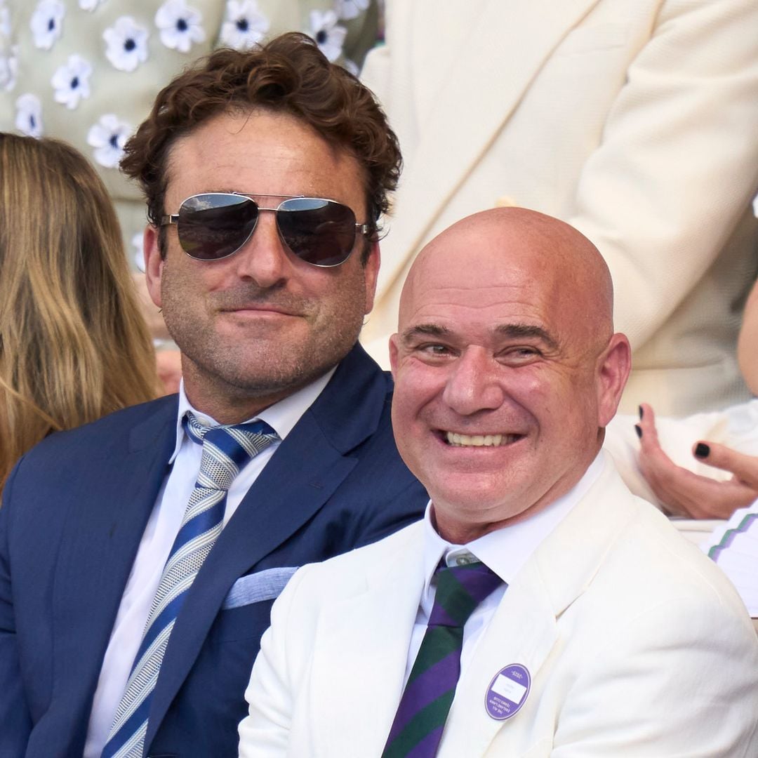 Andre Agassi sorprendió asistiendo a la final de Wimbledon