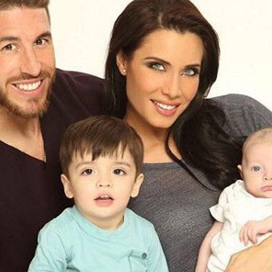 ¡La familia al completo! Pilar Rubio posa con los hombres de su vida