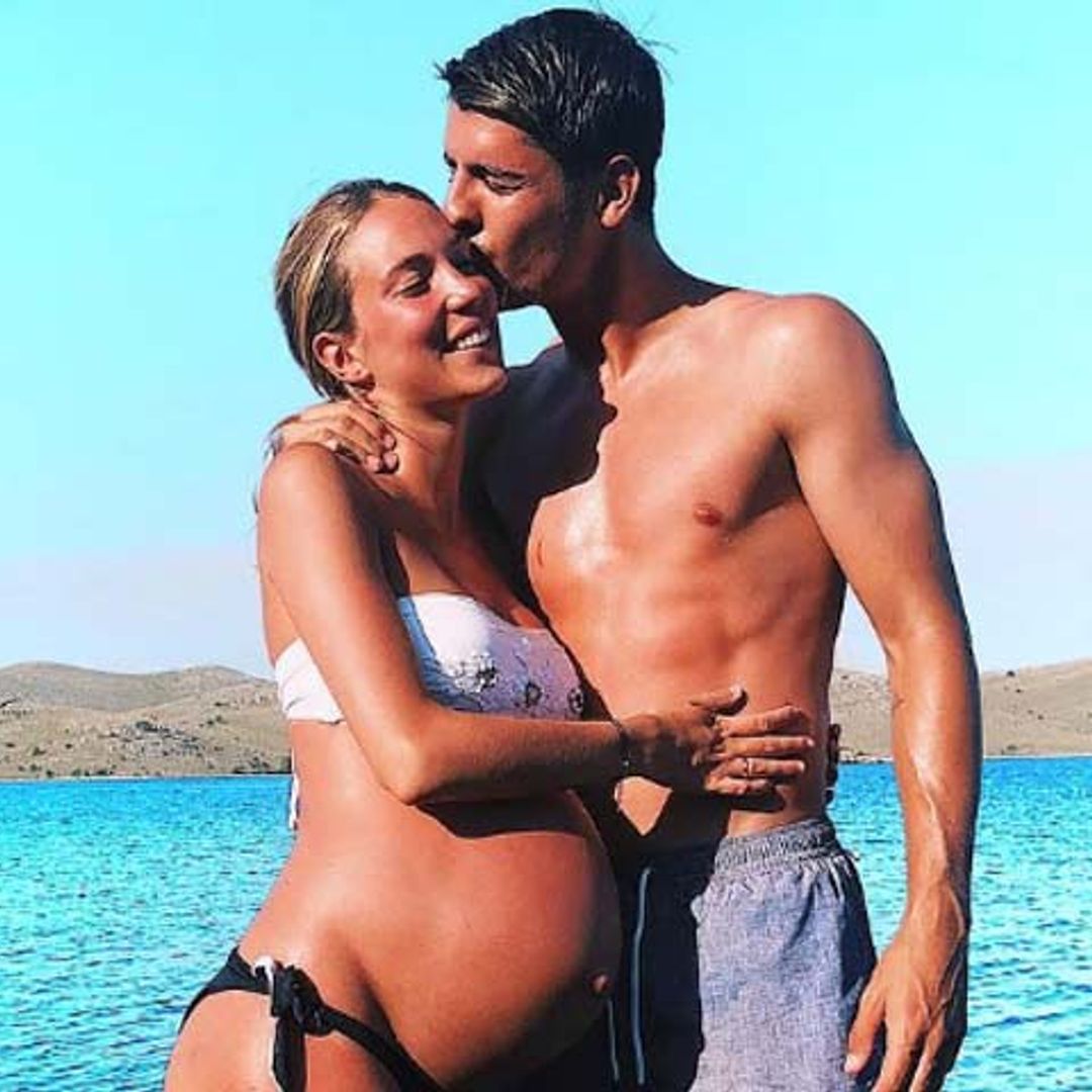 Álvaro Morata y Alice Campello, días de sol y playa en plena cuenta atrás para el nacimiento de sus mellizos