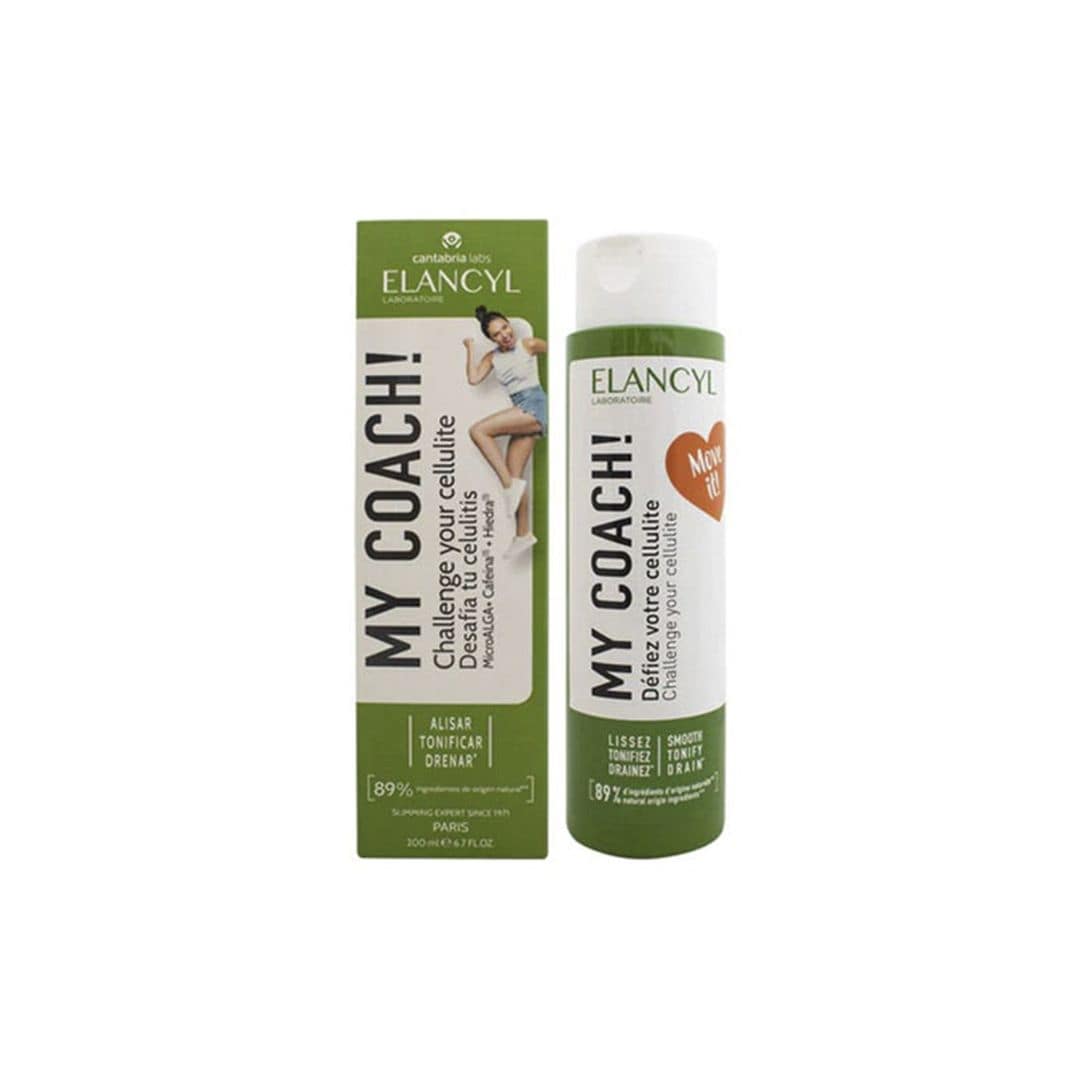 My Coach de Elancyl (29,99 euros). Con microalgas, cafeína y hiedra. Reduce los nódulos de grasa, la celulitis y refuerza la elasticidad y la firmeza.
