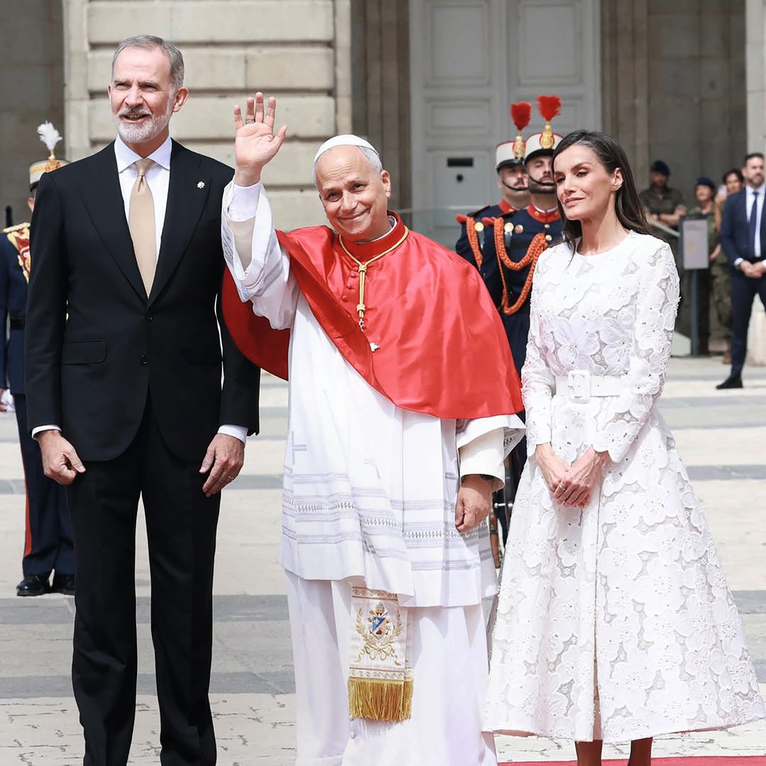 El Papa León en su llegada a Madrid