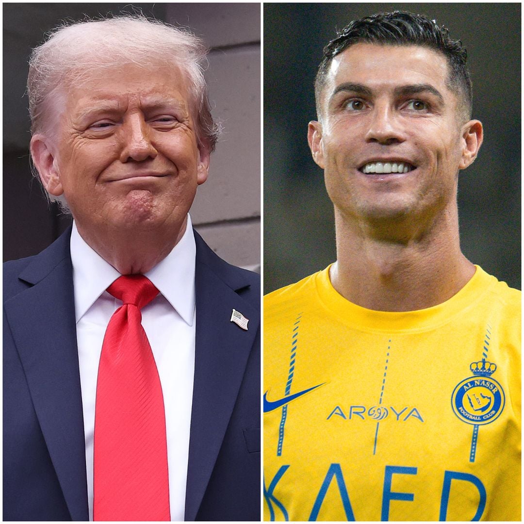 Donald Trump revela a Cristiano Ronaldo que su hijo Barron es su fan y el efecto que tuvo presentarlos