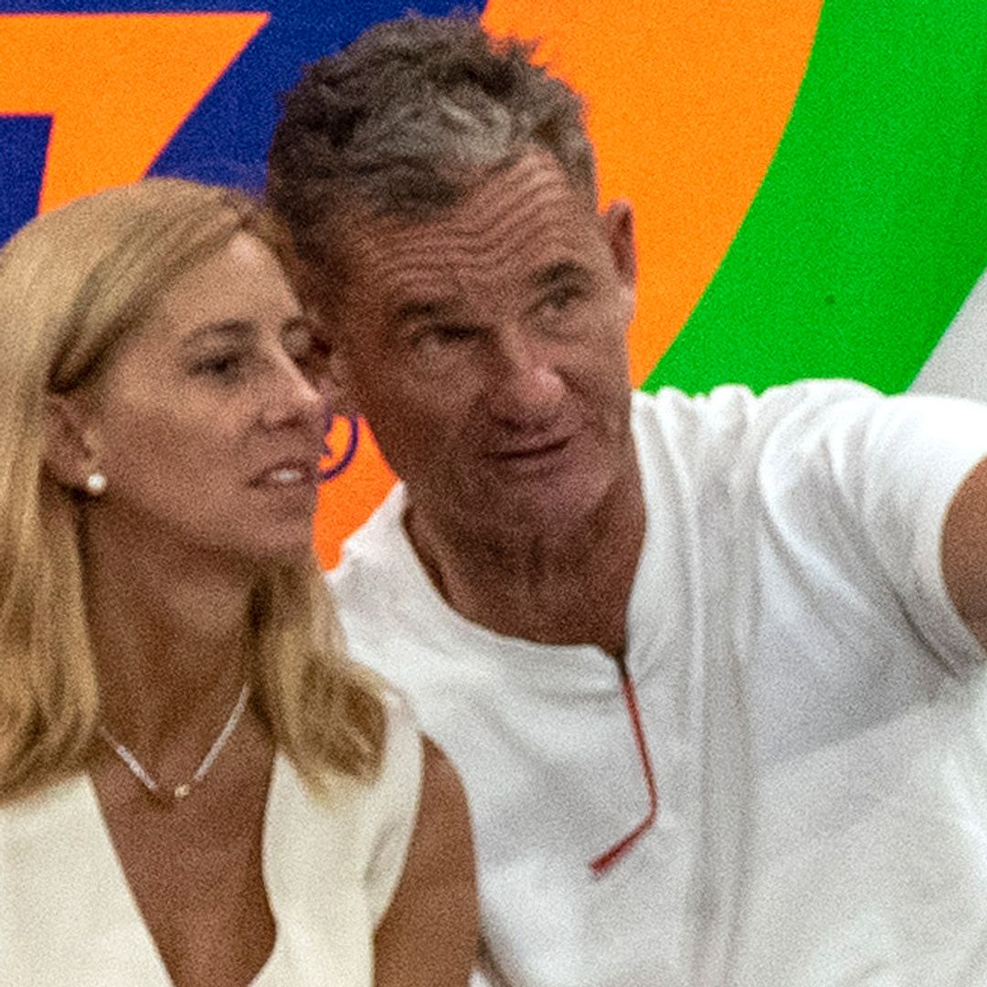 Iñaki Urdangarin y Ainhoa Armentiaen las gradas