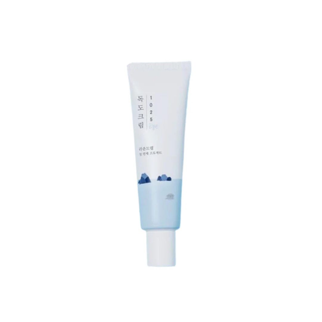 Round Lab 1025 Dokdo Eye Cream (19,90 euros, en Planet Skin); es un contorno de ojos ultrahidratante a base de ocho tipos de ácido hialurónico, pantenol y niacinamida, textura ligera y absorción rápida.