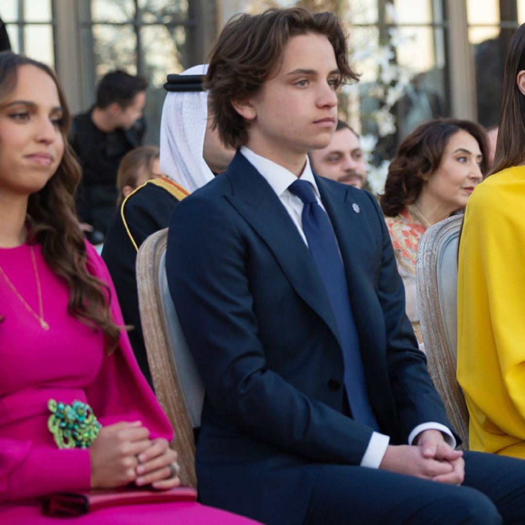 Rajwa Al Saif y Salma de Jordania, dos invitadas con vestidos potentes y guiños a la reina Rania