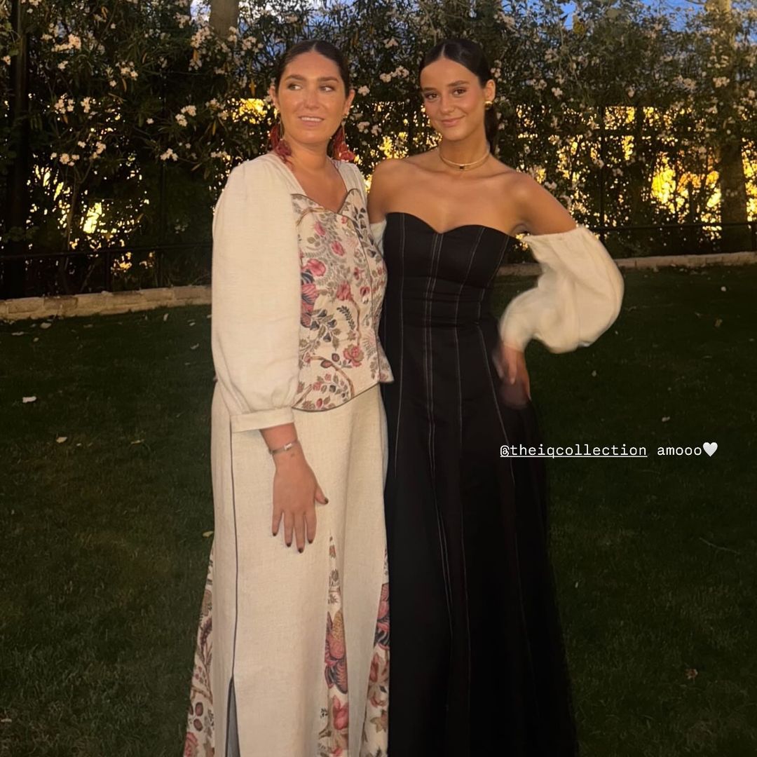 Victoria Federica en una boda con su amiga