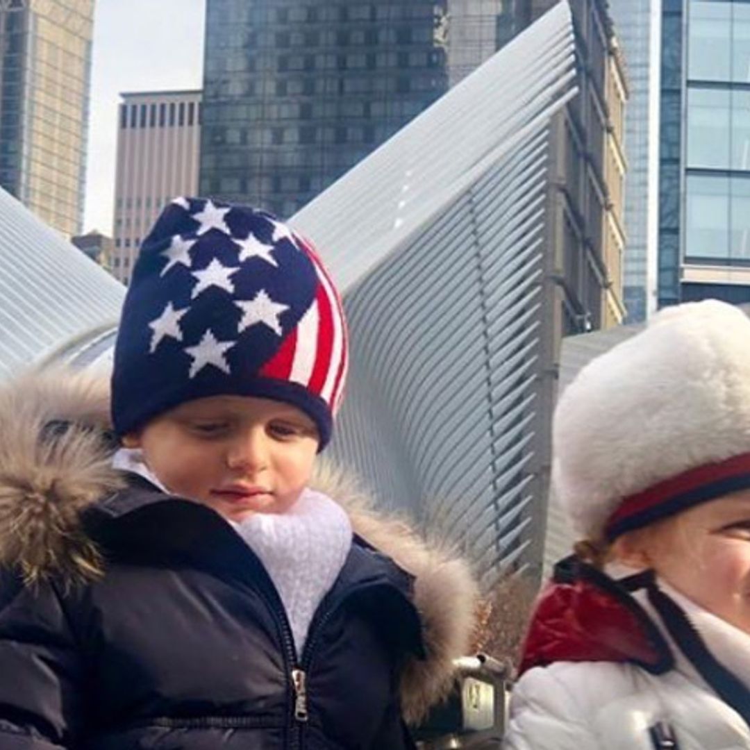 Jacques y Gabriella de Mónaco, como dos pequeños trotamundos, en su primer viaje a Nueva York