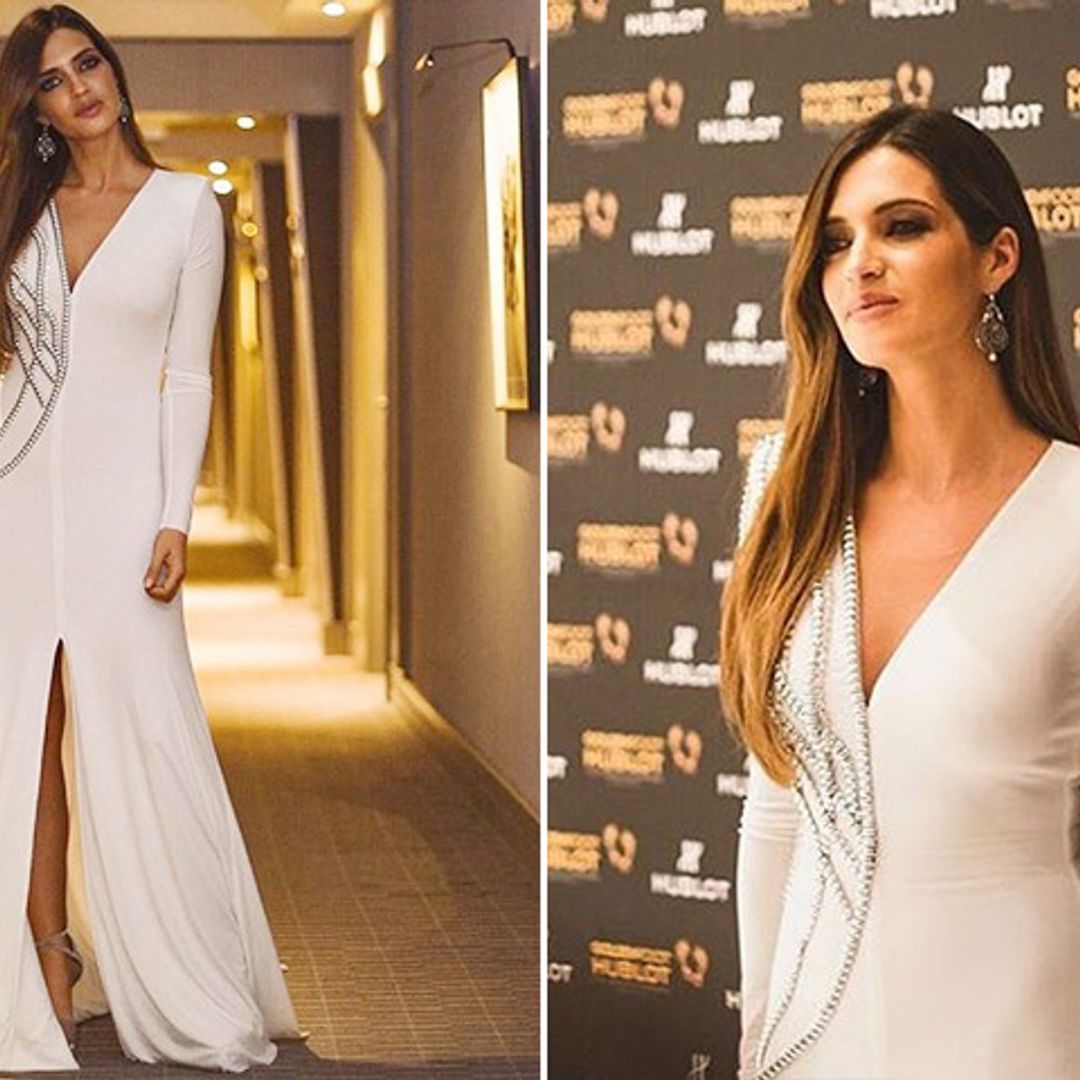 El impresionante 'look' de Sara Carbonero en su noche más mágica