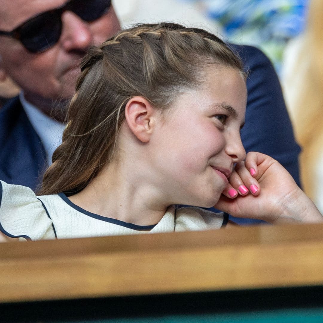 La princesa Charlotte en la final de Wimbledon el 13 de julio de 2025