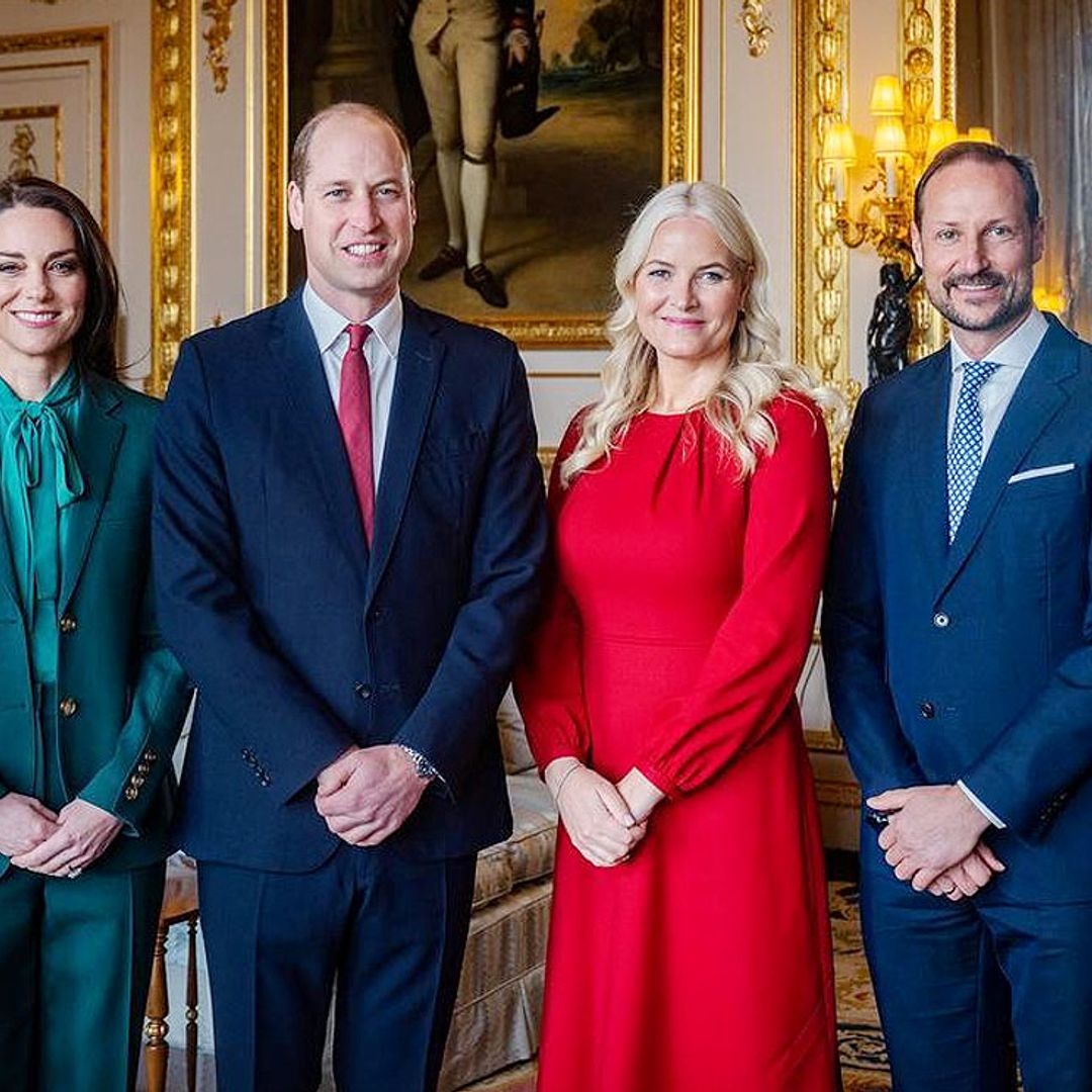 Encuentro de herederos en el Castillo de Windsor: los príncipes de Gales reciben a Haakon y Mette-Marit de Noruega
