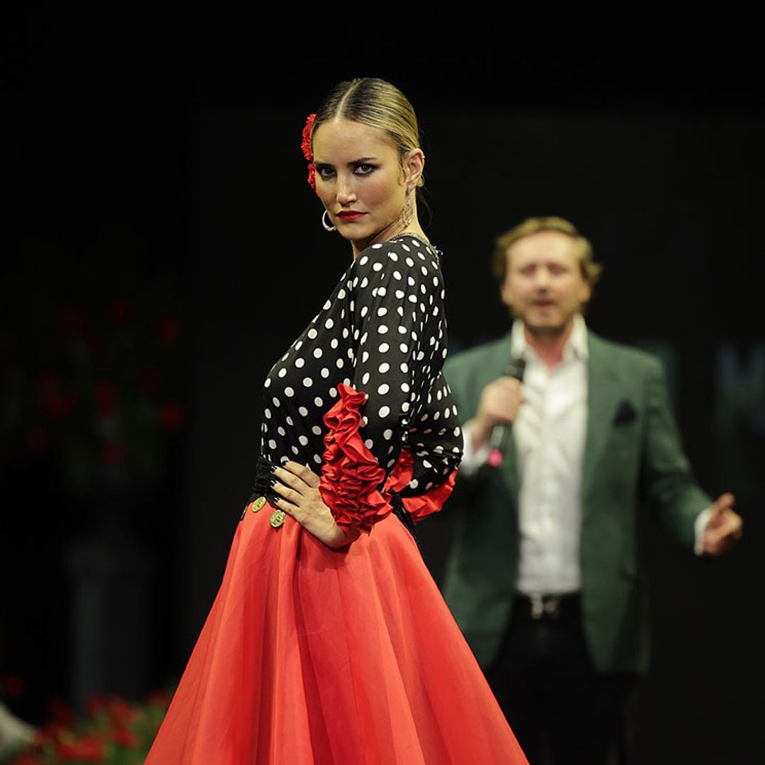 Alba Carrillo, más flamenca que nunca, regresa a la pasarela siguiendo los pasos de Jorge Pérez