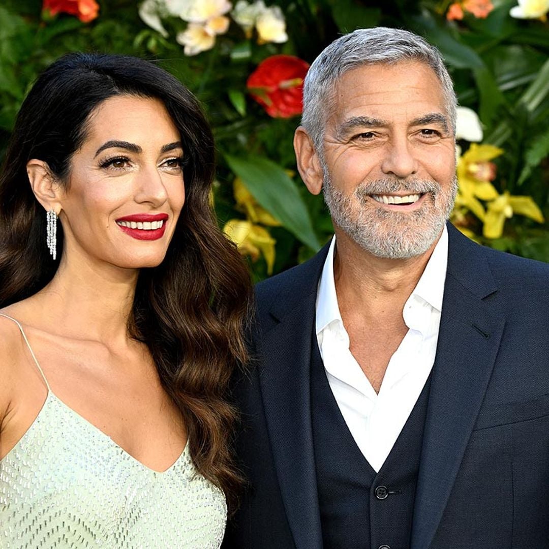 George y Amal Clooney radiantes en el estreno de 'Viaje al paraíso' la última película protagonizada por el actor
