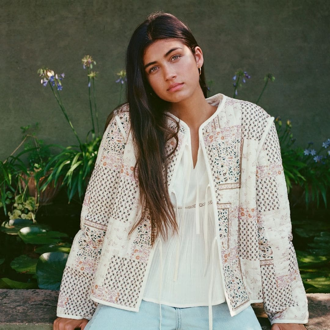 Chaqueta estampada patchwork de Brownie