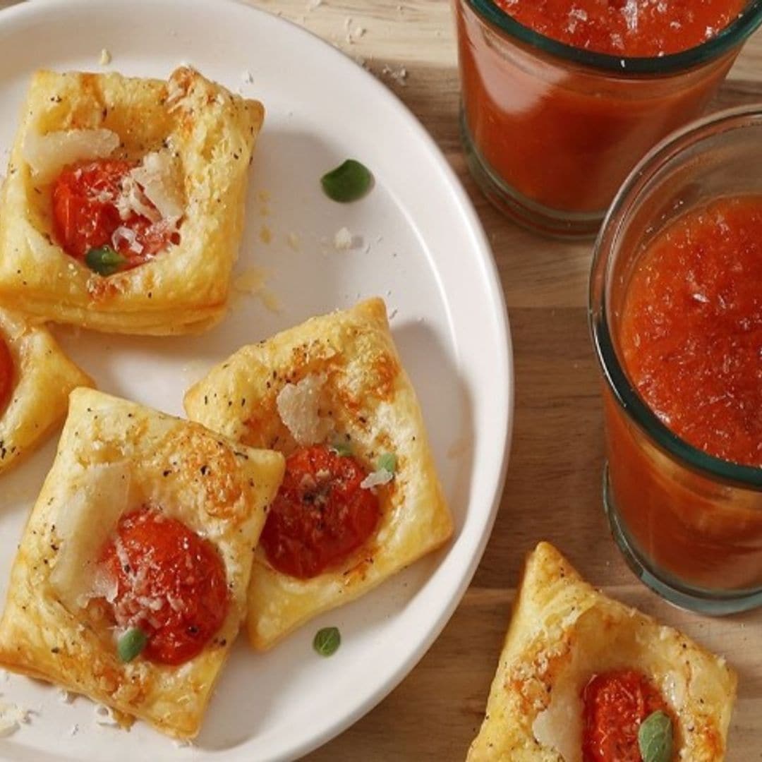 Hojaldritos de tomate y queso