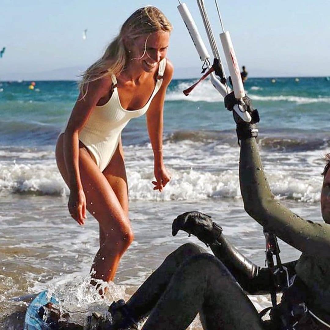 Lucía Bárcena y Marco Hohenlohe, así es su atípica luna de miel en Tarifa antes de su viaje de novios