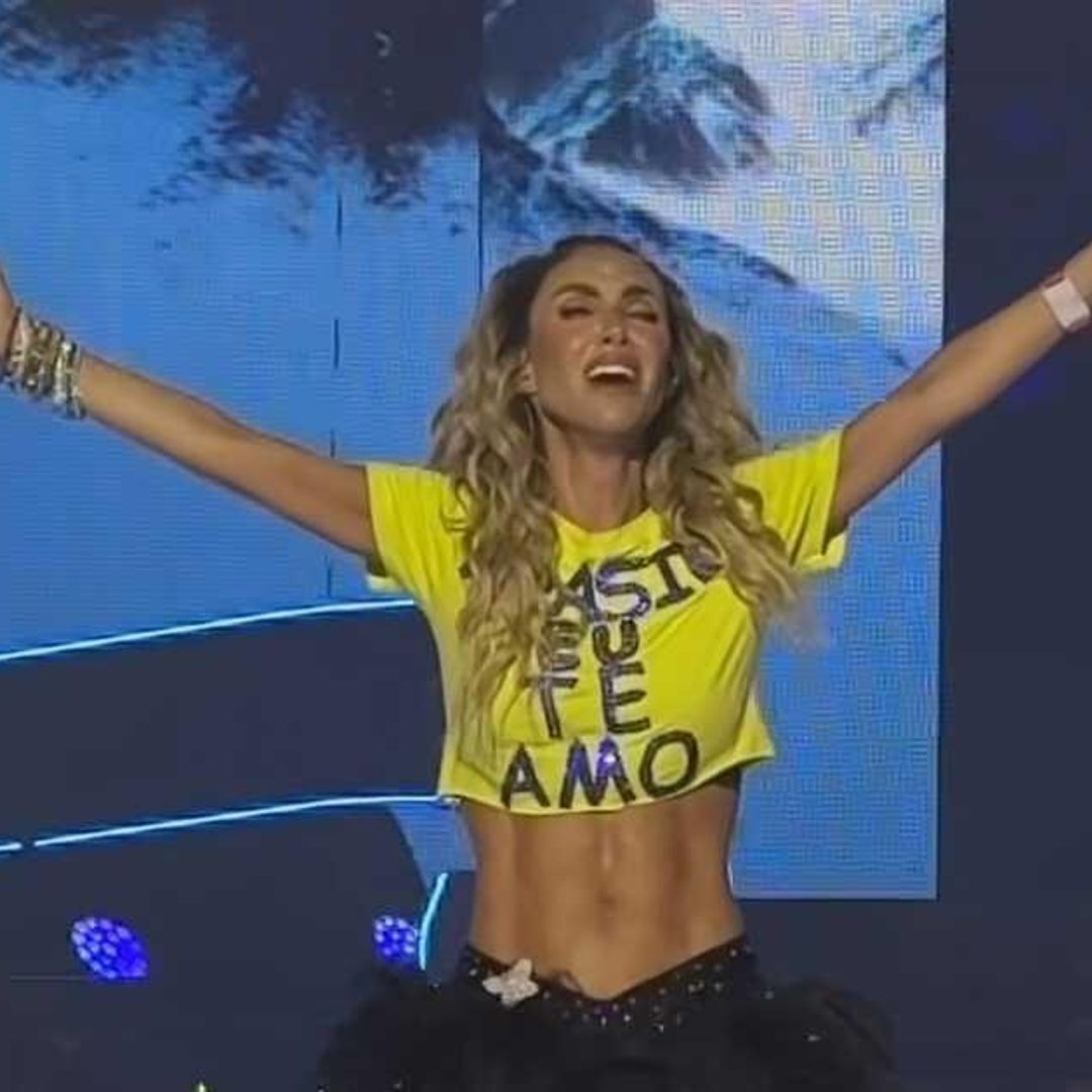 En medio de su recuperación, Anahí regresa al escenario para decir adiós a Brasil